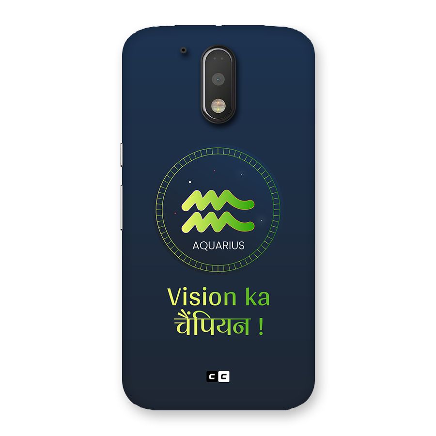 Aquarius Vision Back Case for Moto G4
