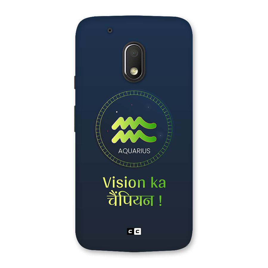 Aquarius Vision Back Case for Moto G4 Play