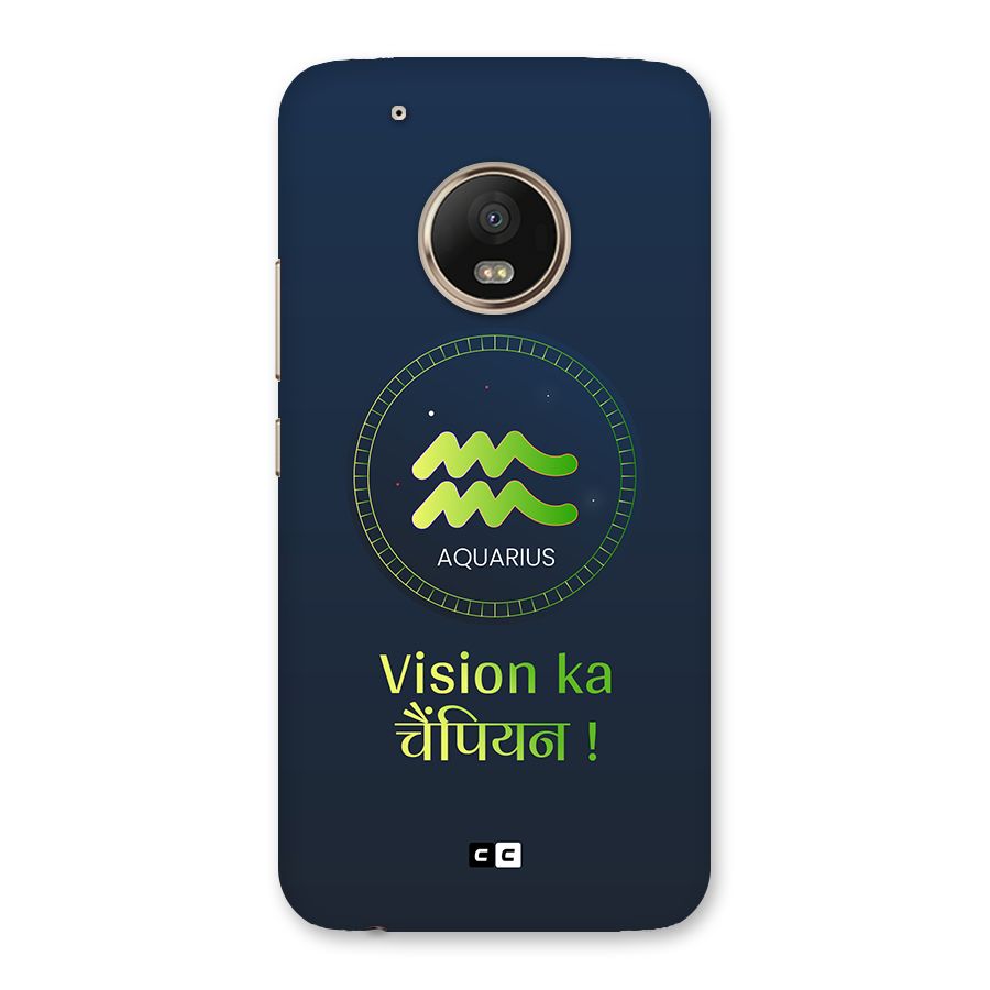 Aquarius Vision Back Case for Moto G5 Plus