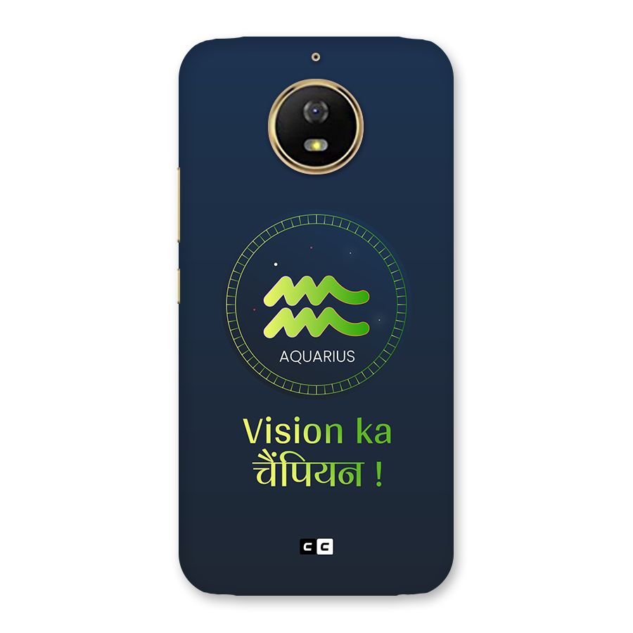 Aquarius Vision Back Case for Moto G5s