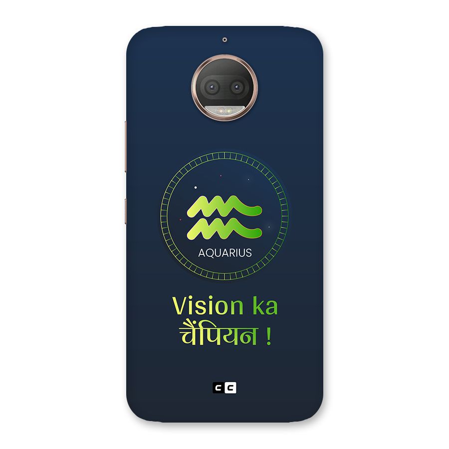 Aquarius Vision Back Case for Moto G5s Plus