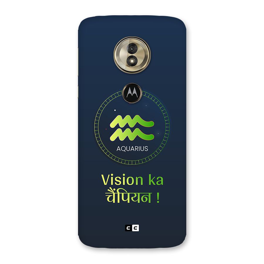 Aquarius Vision Back Case for Moto G6 Play