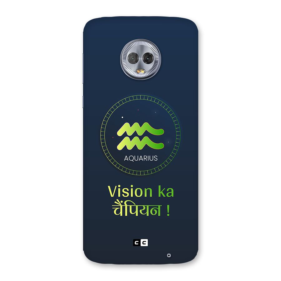 Aquarius Vision Back Case for Moto G6 Plus