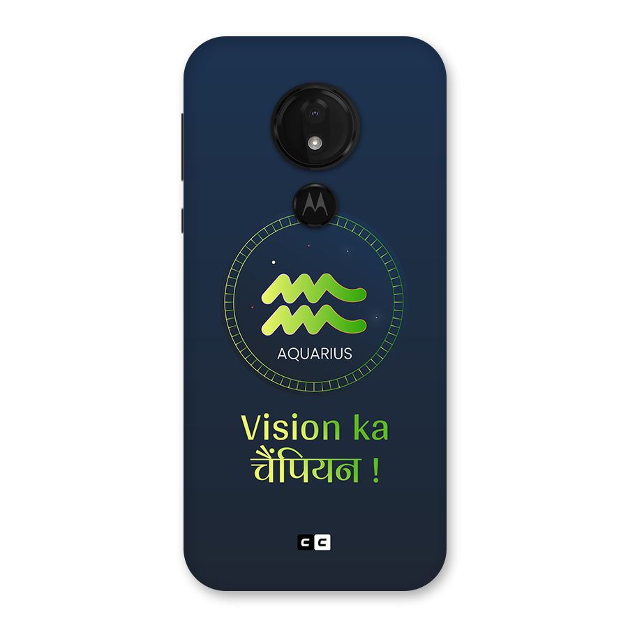 Aquarius Vision Back Case for Moto G7 Power