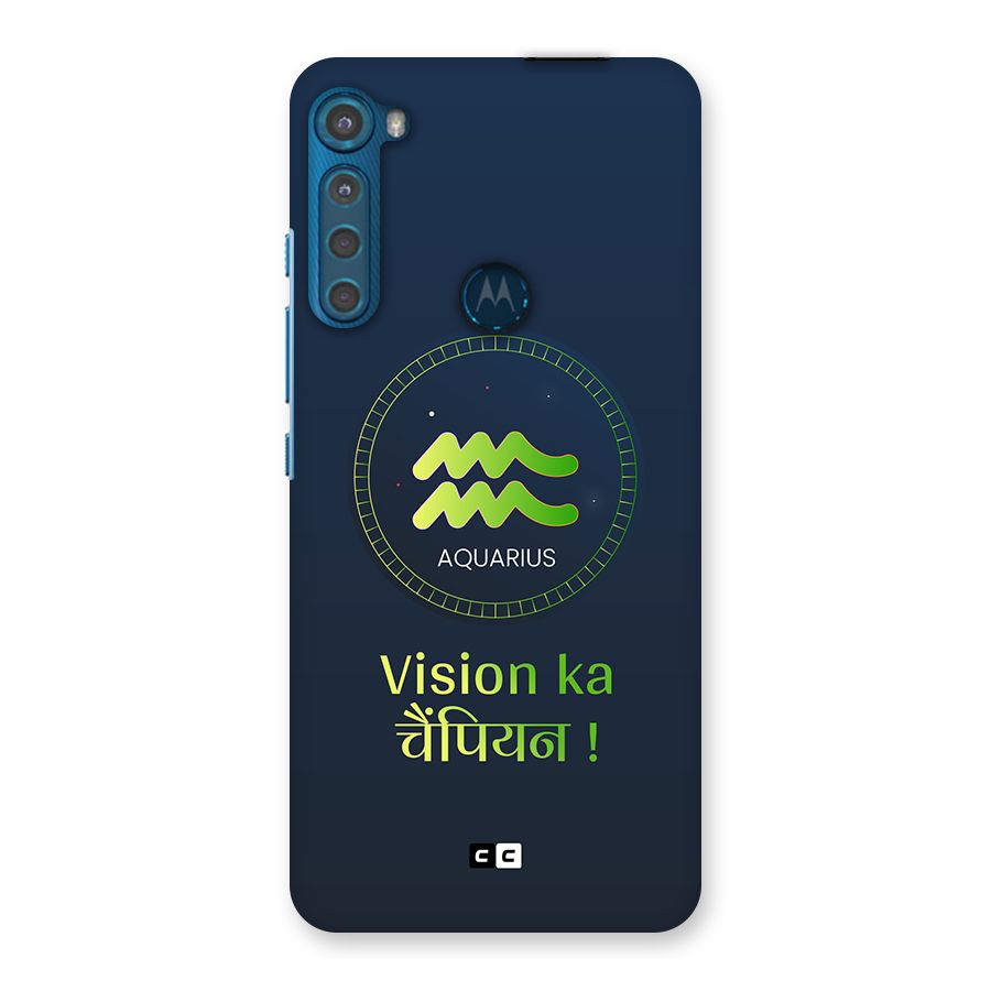 Aquarius Vision Back Case for Motorola One Fusion Plus