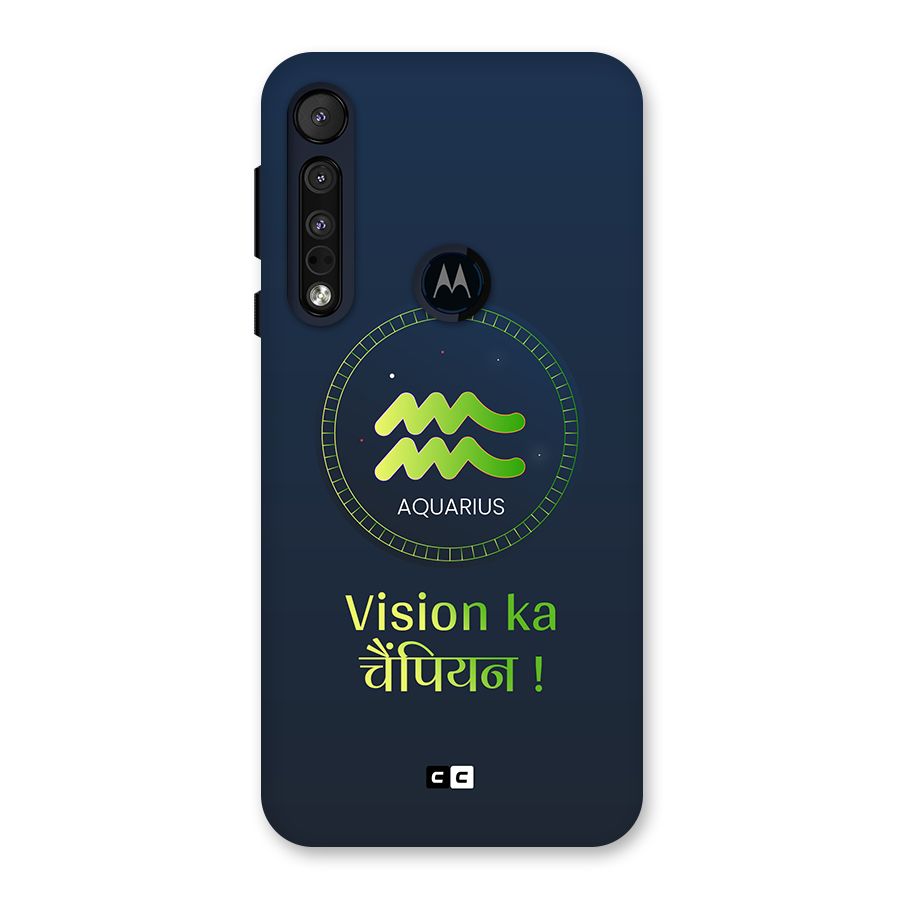 Aquarius Vision Back Case for Motorola One Macro