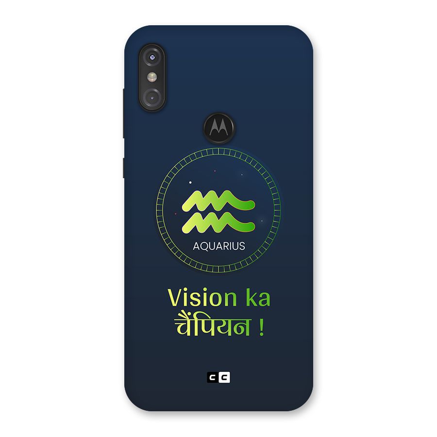 Aquarius Vision Back Case for Motorola One Power
