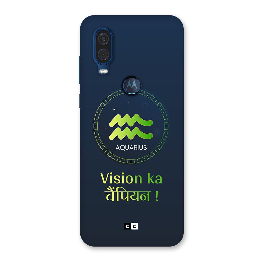 Aquarius Vision Back Case for Motorola One Vision