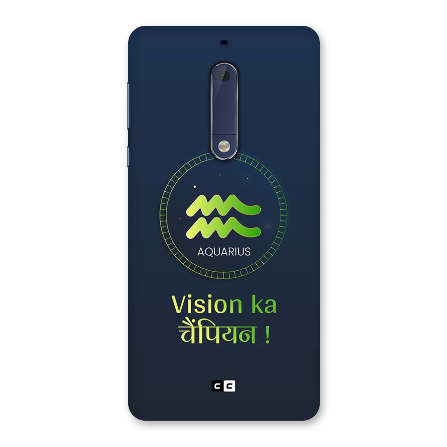 Aquarius Vision Back Case for Nokia 5