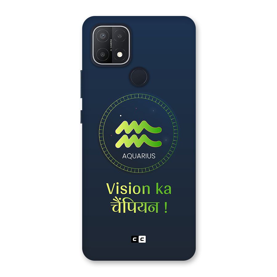 Aquarius Vision Back Case for Oppo A15