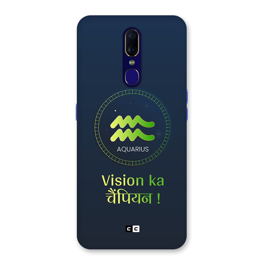 Aquarius Vision Back Case for Oppo A9