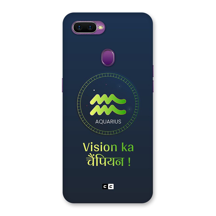 Aquarius Vision Back Case for Oppo F9