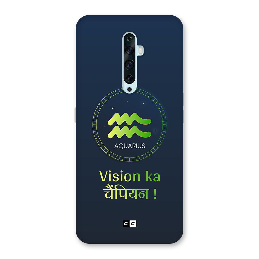 Aquarius Vision Back Case for Oppo Reno2 Z