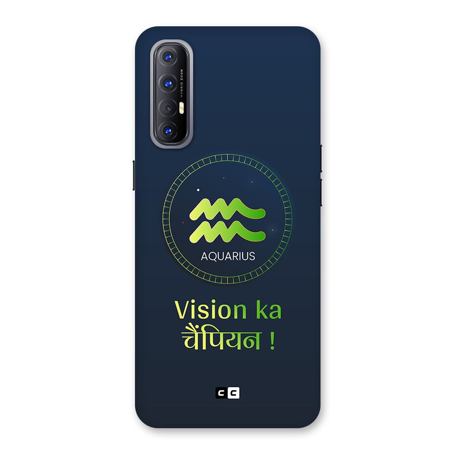 Aquarius Vision Back Case for Oppo Reno3 Pro