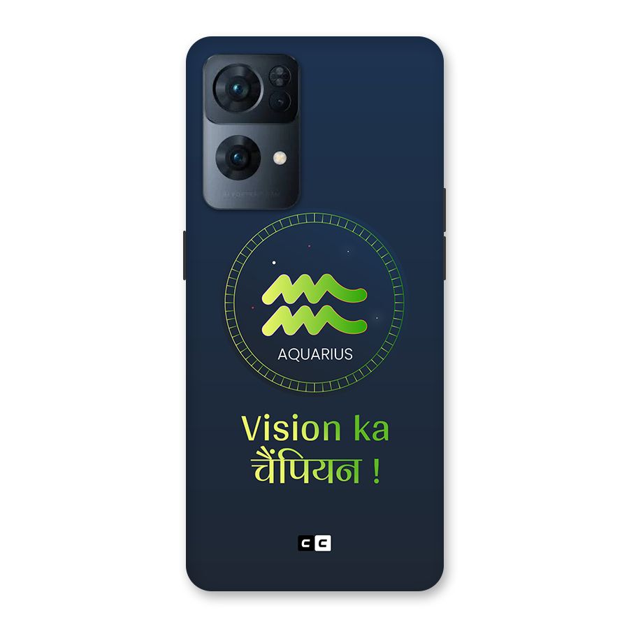 Aquarius Vision Back Case for Oppo Reno7 Pro 5G