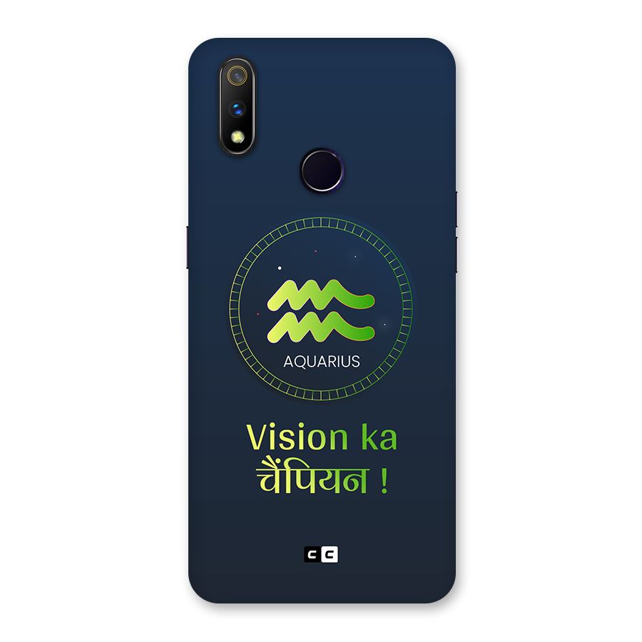 Aquarius Vision Back Case for Realme 3 Pro