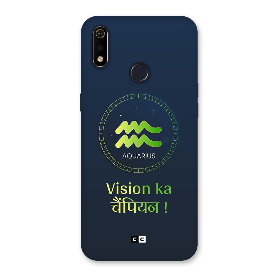 Aquarius Vision Back Case for Realme 3i