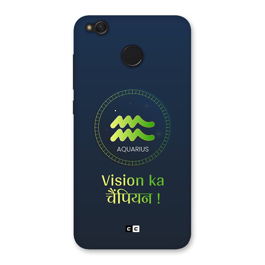 Aquarius Vision Back Case for Redmi 4