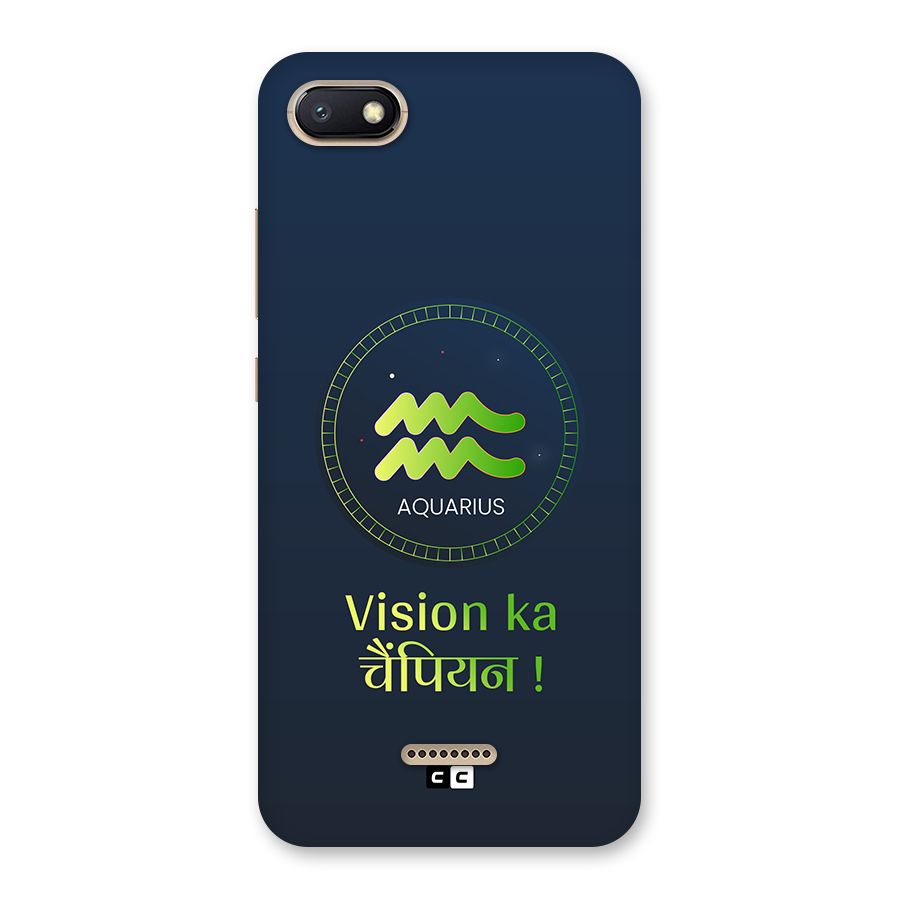 Aquarius Vision Back Case for Redmi 6A