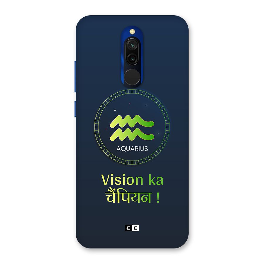 Aquarius Vision Back Case for Redmi 8