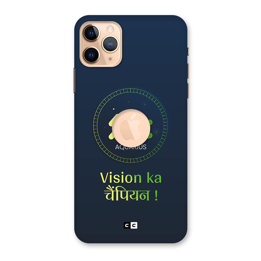 Aquarius Vision Back Case for iPhone 11 Pro Max Logo Cut