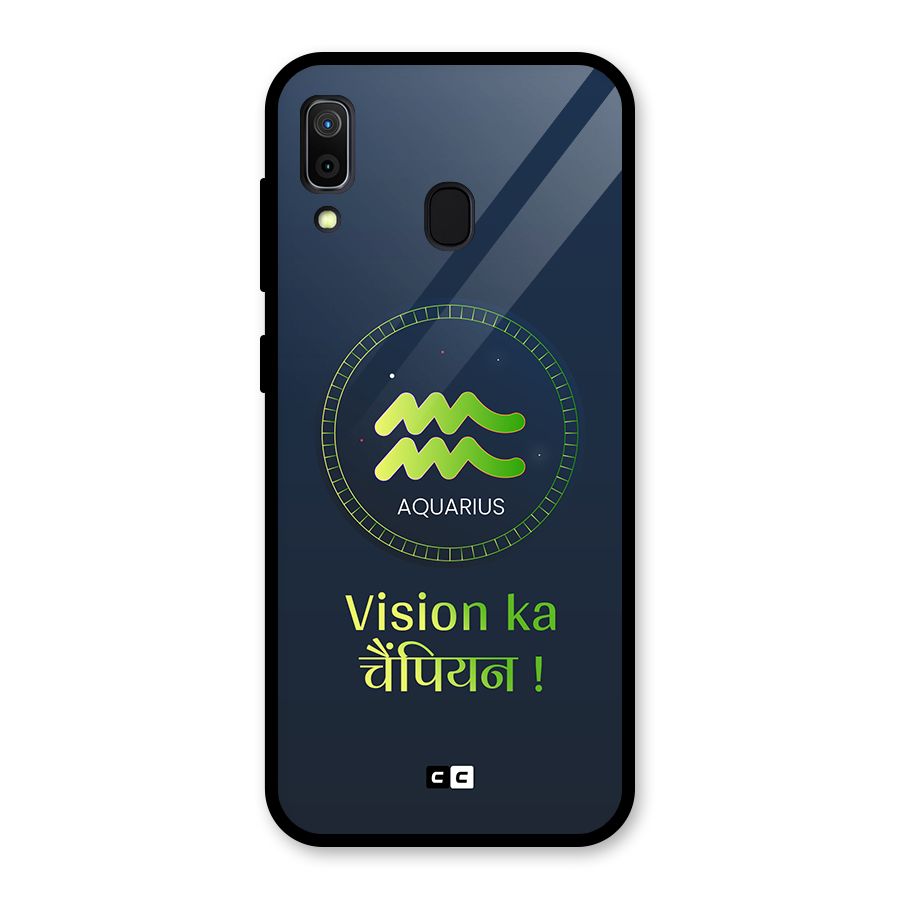Aquarius Vision Glass Back Case for Galaxy A30