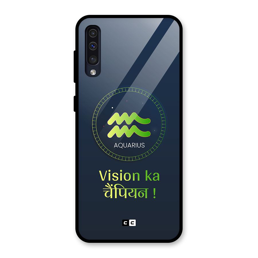 Aquarius Vision Glass Back Case for Galaxy A50