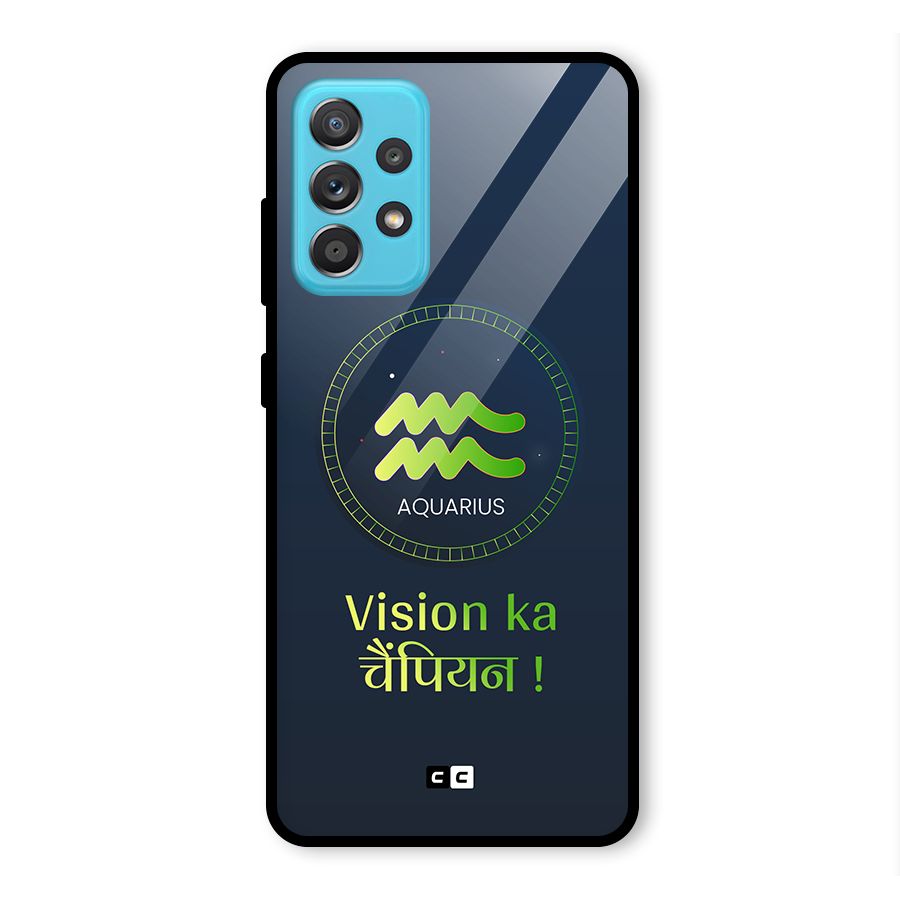 Aquarius Vision Glass Back Case for Galaxy A52