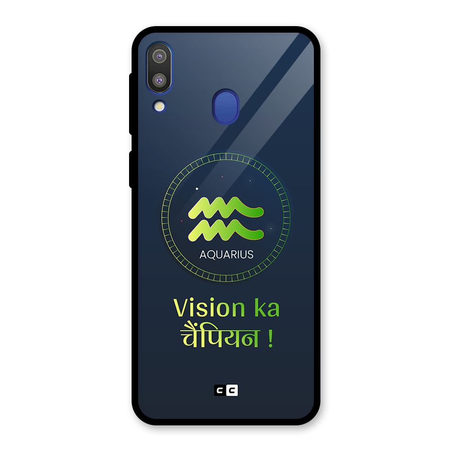 Aquarius Vision Glass Back Case for Galaxy M20