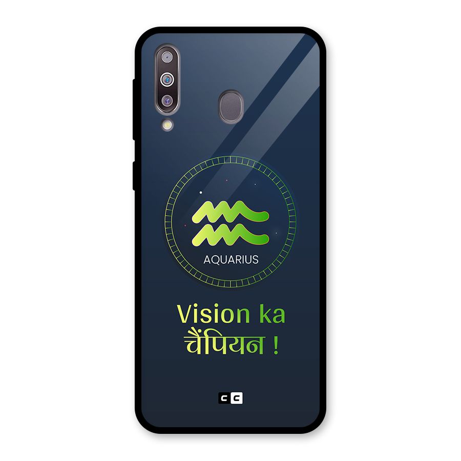Aquarius Vision Glass Back Case for Galaxy M30