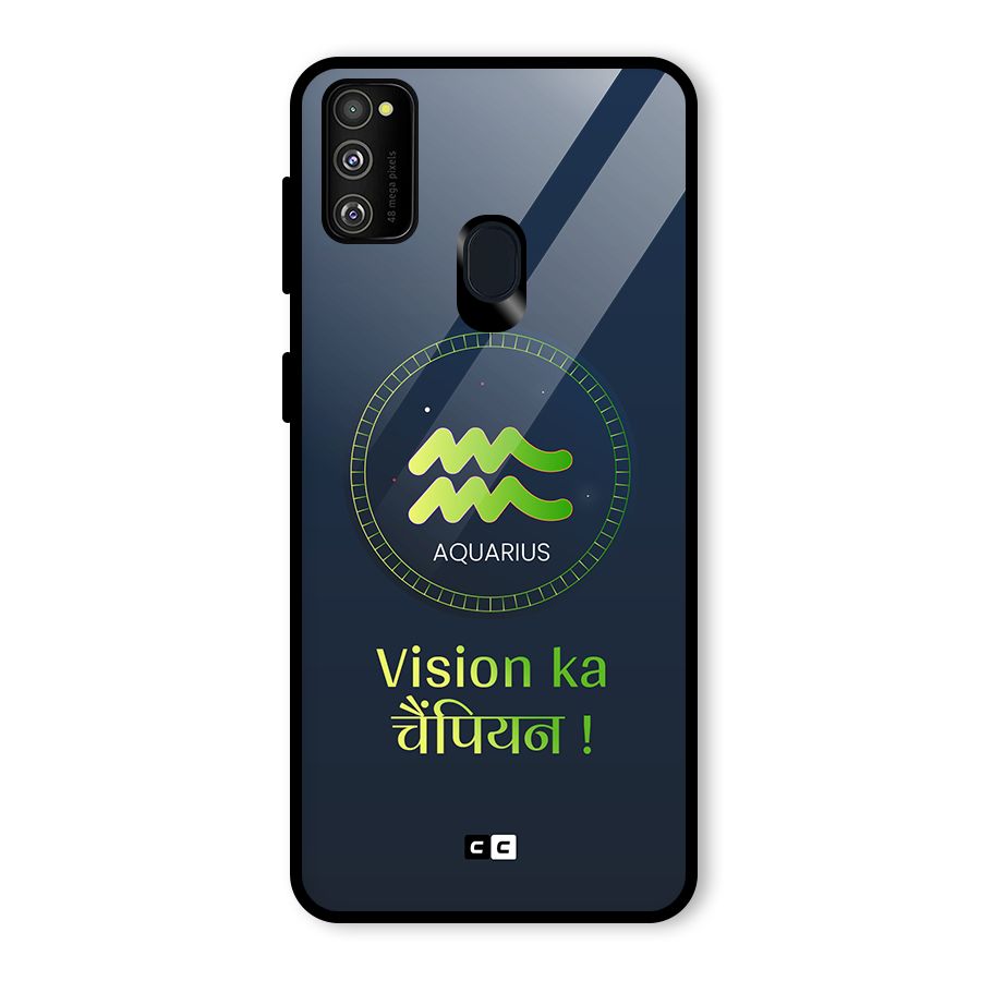 Aquarius Vision Glass Back Case for Galaxy M30s