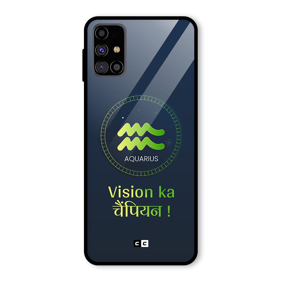 Aquarius Vision Glass Back Case for Galaxy M31s