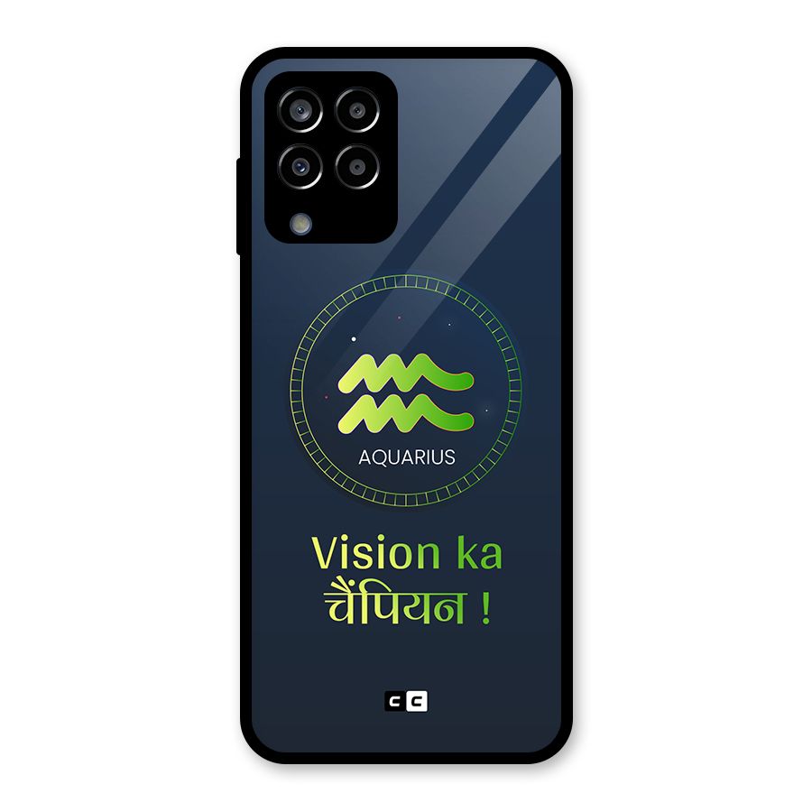 Aquarius Vision Glass Back Case for Galaxy M33