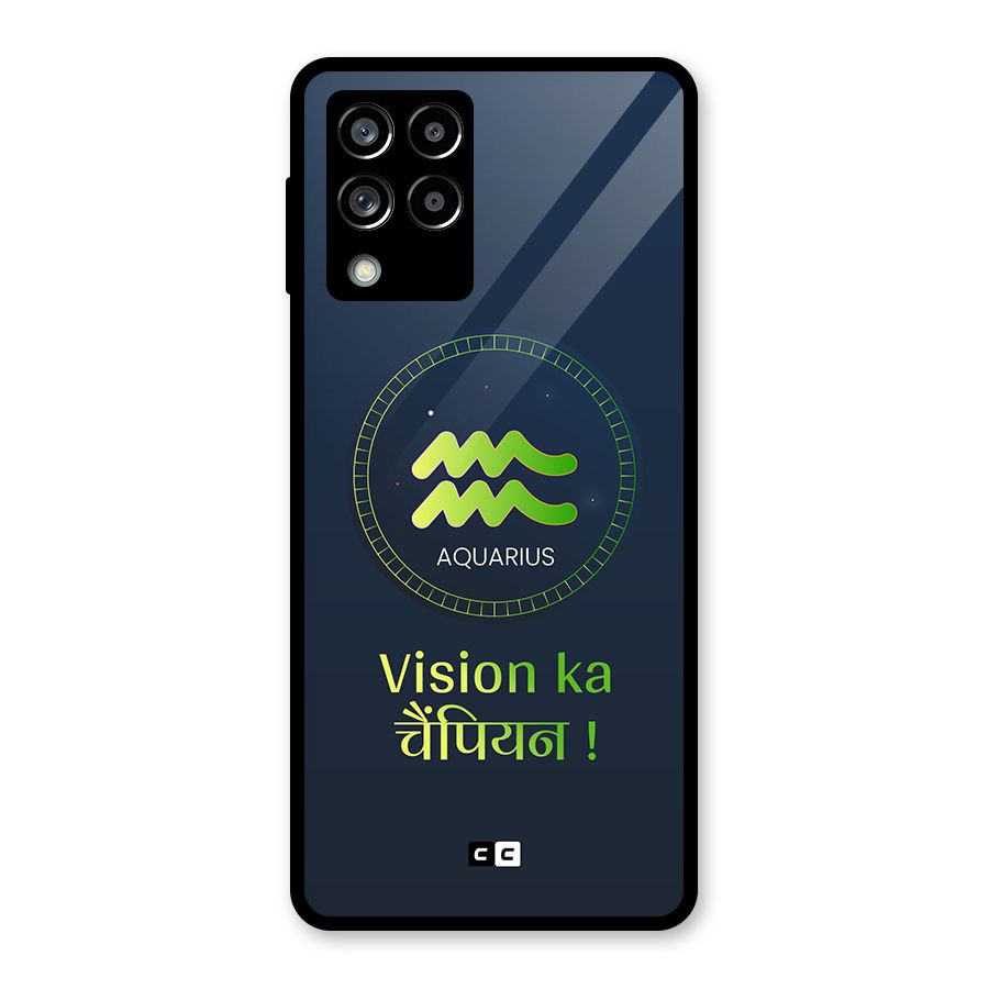 Aquarius Vision Glass Back Case for Galaxy M53 5G