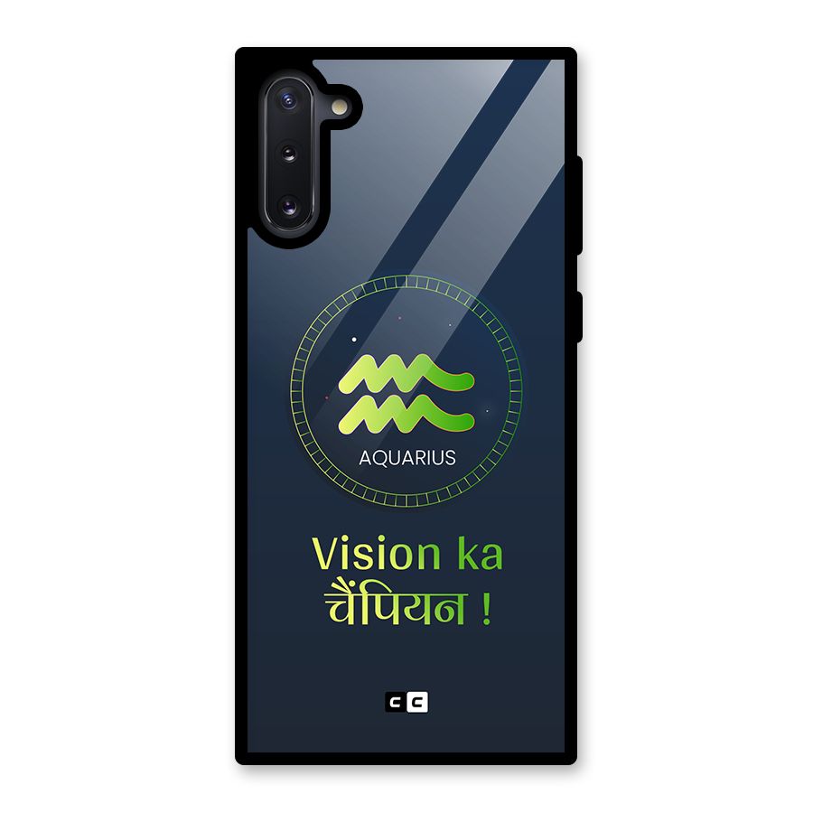 Aquarius Vision Glass Back Case for Galaxy Note 10