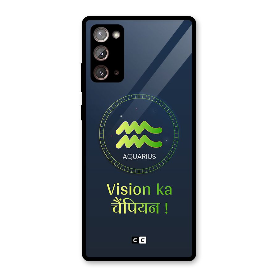 Aquarius Vision Glass Back Case for Galaxy Note 20