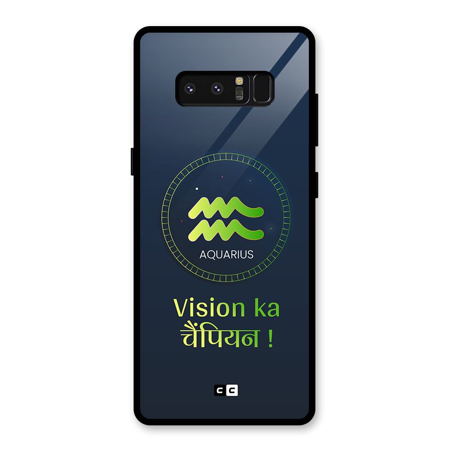 Aquarius Vision Glass Back Case for Galaxy Note 8
