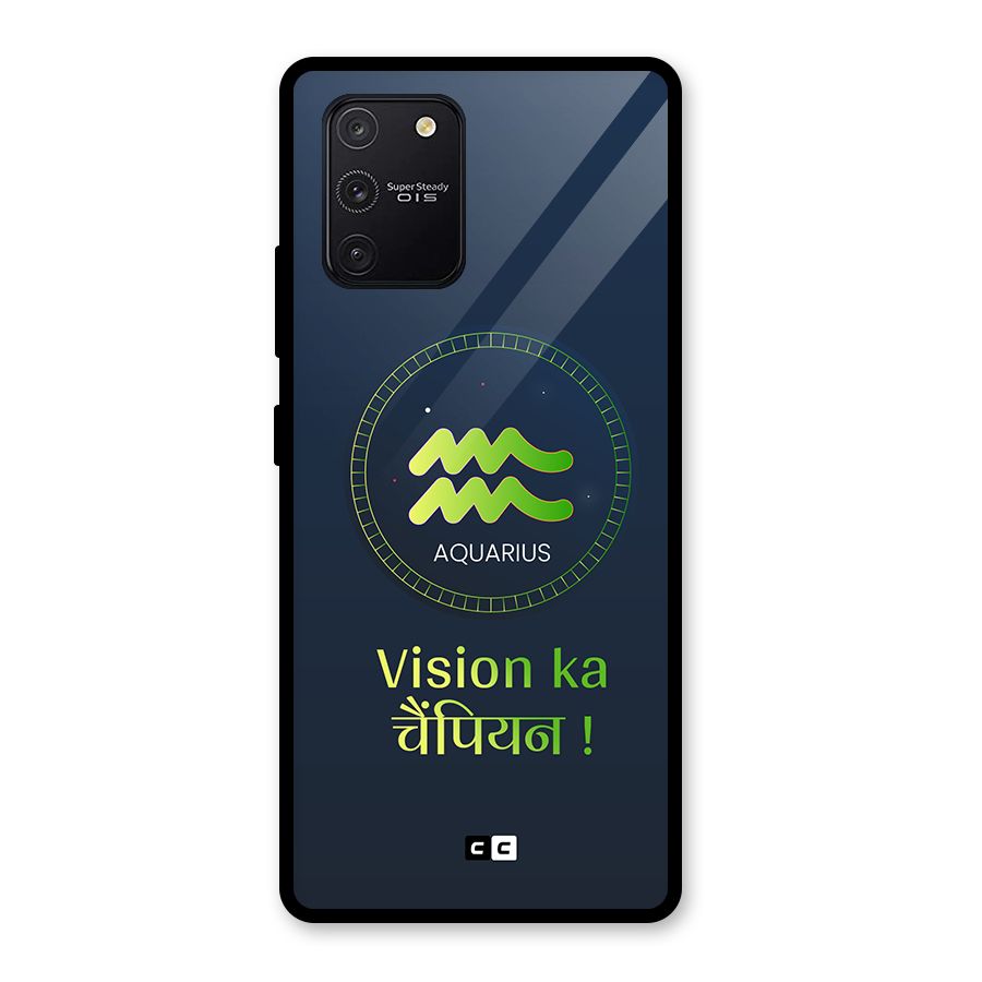 Aquarius Vision Glass Back Case for Galaxy S10 Lite