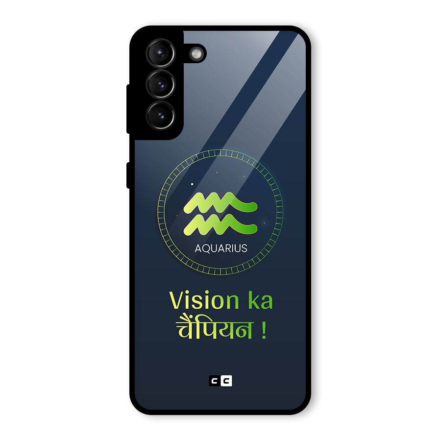 Aquarius Vision Glass Back Case for Galaxy S21 Plus