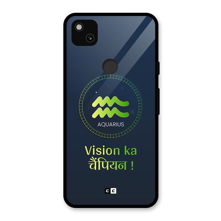 Aquarius Vision Glass Back Case for Google Pixel 4a