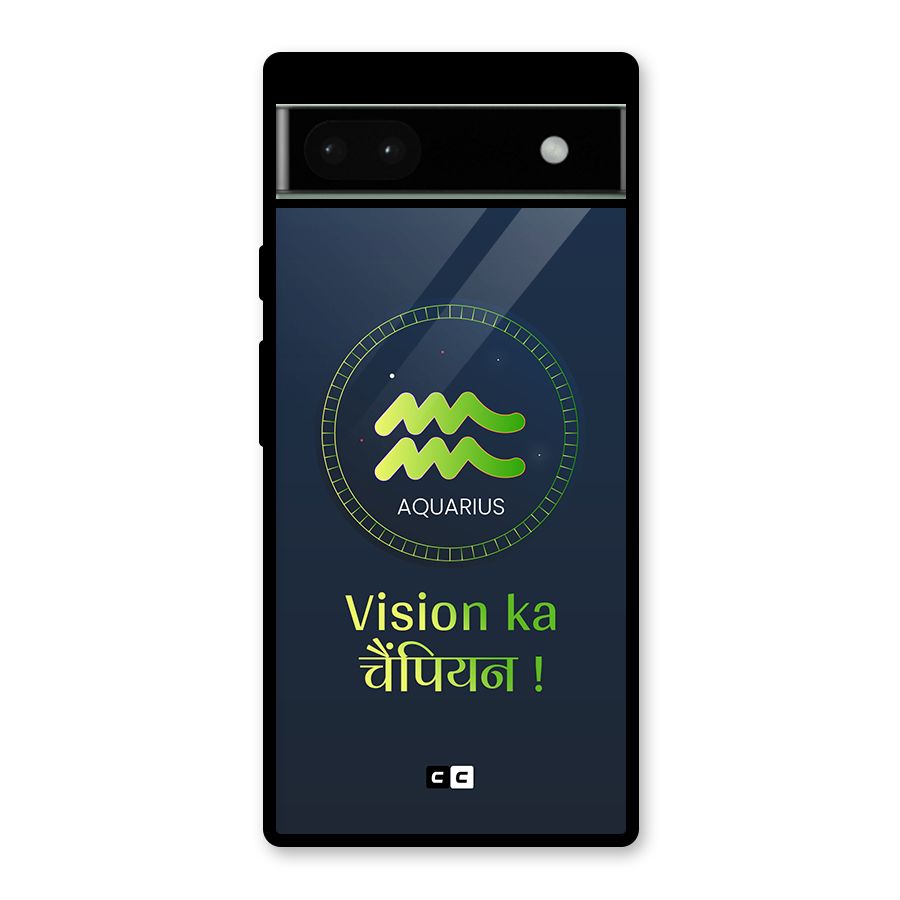 Aquarius Vision Glass Back Case for Google Pixel 6a