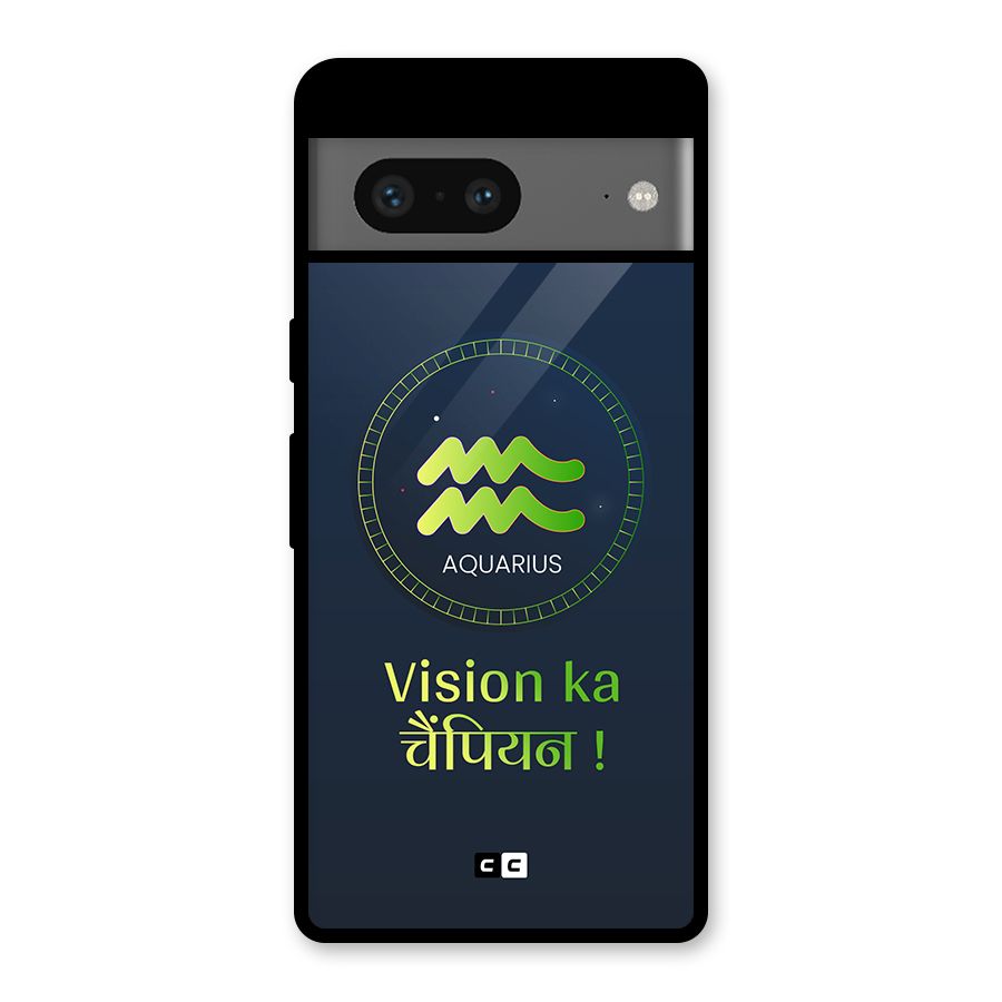 Aquarius Vision Glass Back Case for Google Pixel 7