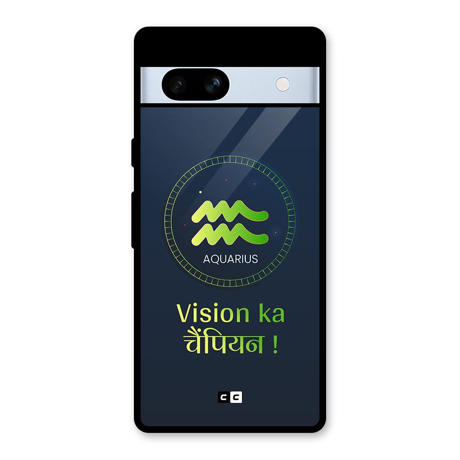 Aquarius Vision Glass Back Case for Google Pixel 7a