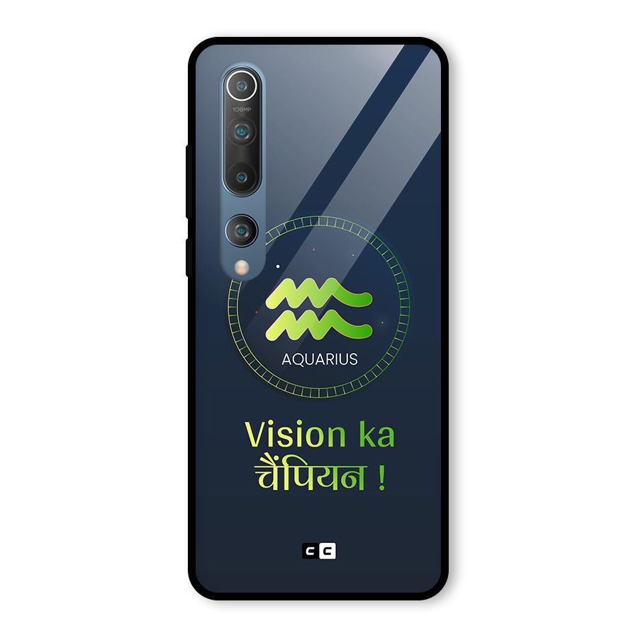 Aquarius Vision Glass Back Case for Mi 10
