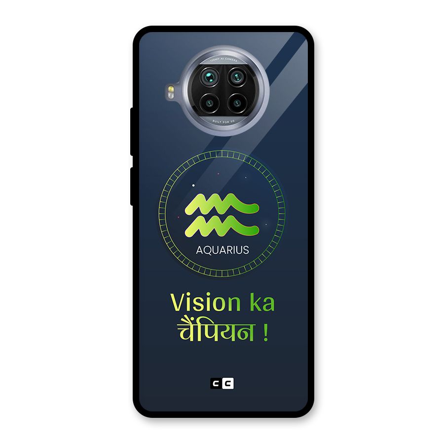 Aquarius Vision Glass Back Case for Mi 10i
