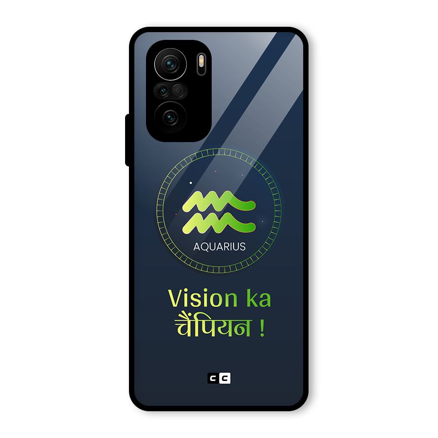 Aquarius Vision Glass Back Case for Mi 11X Pro