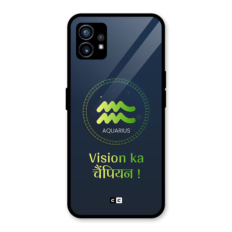 Aquarius Vision Glass Back Case for Nothing Phone 1