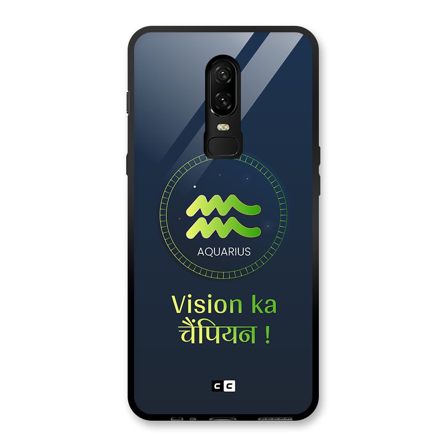 Aquarius Vision Glass Back Case for OnePlus 6