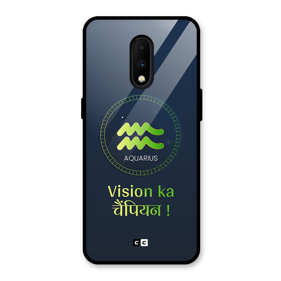 Aquarius Vision Glass Back Case for OnePlus 7