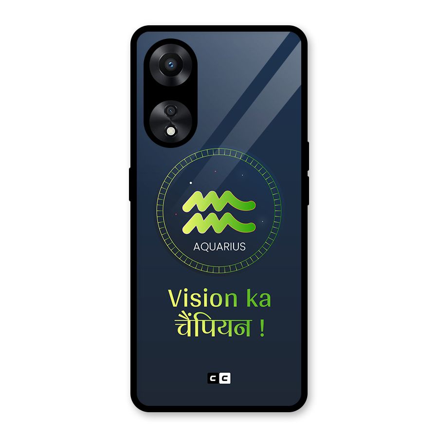 Aquarius Vision Glass Back Case for Oppo A78